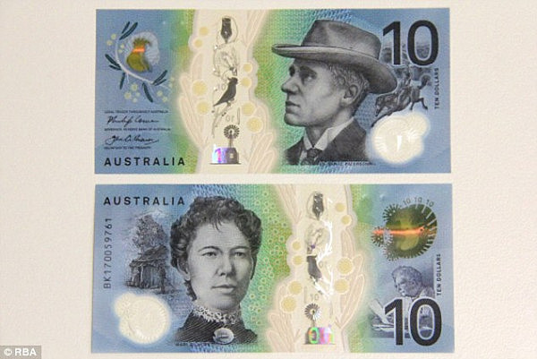 新版10澳元纸币下月起正式推出！新增透明防伪及触摸识别技术（图） - 1