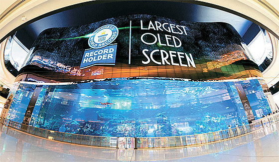 世界最大OLED屏幕落户迪拜，横屏50米，面积超4个排球场（图） - 1