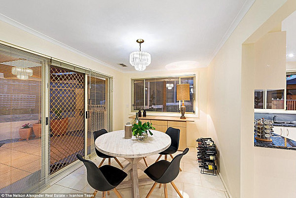 The sprawling four-bedroom Melbourne home clogged with features, including a large entertaining area and solar-heated pool, sold for over $1 million in April this year 