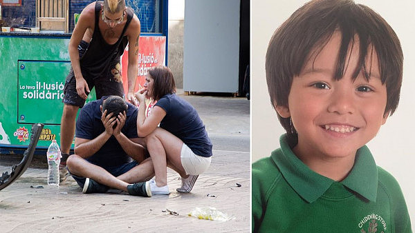 悲剧！7岁悉尼男孩巴塞罗那恐袭后失踪 母亲也在袭击中身受重伤 - 1