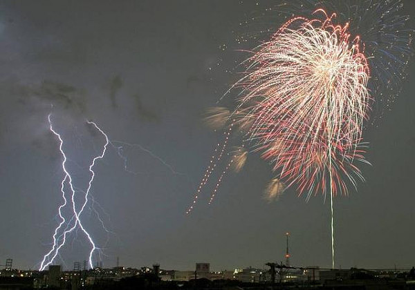 日本70万人花火大会发生“骚动”9人被雷劈（组图） - 38