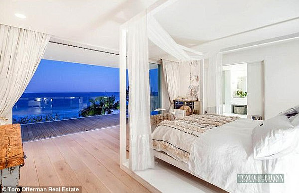 Idyllic: The master bedroom has it's own ensuite, dressing room and private deck