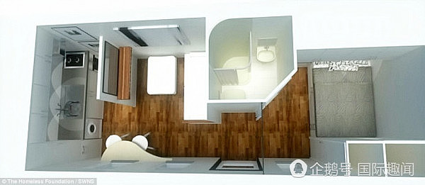 英国推出“微型房屋”酷似集装箱 专供流浪汉和学生（组图） - 6