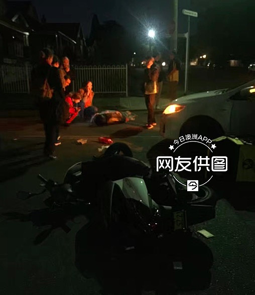 突发！悉尼Burwood汽车猛撞摩托，骑手料为华人被紧急送院（图） - 2