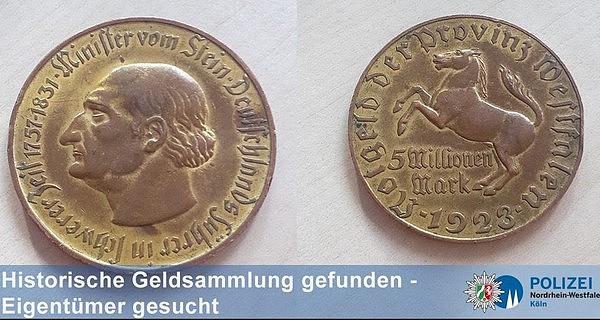 德国警方在缉毒行动缴获的手提箱中，发现一枚500万面额的硬币（组图） - 2