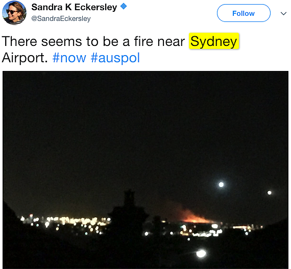突发！悉尼机场附近火光冲天 浓烟滚滚机上可见（图） - 6
