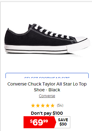 Converse 精选经典款板鞋促销 全场一口价 $69.99！ - 5