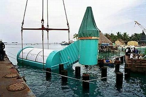 马尔代夫首家海底餐厅不便宜 能容纳14人就餐（组图） - 7
