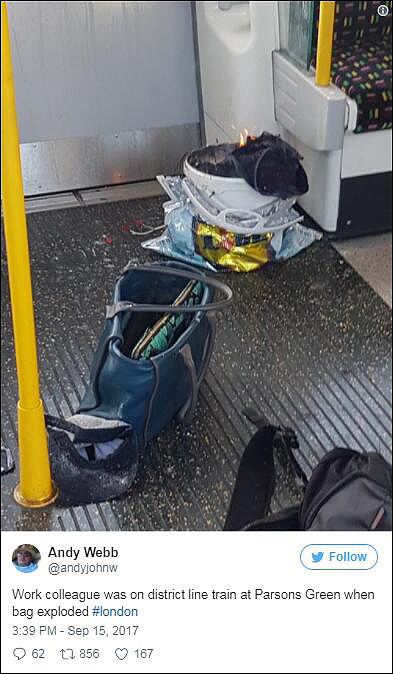 伦敦地铁发生爆炸事件 周围受害者面部灼伤（ 图） - 2
