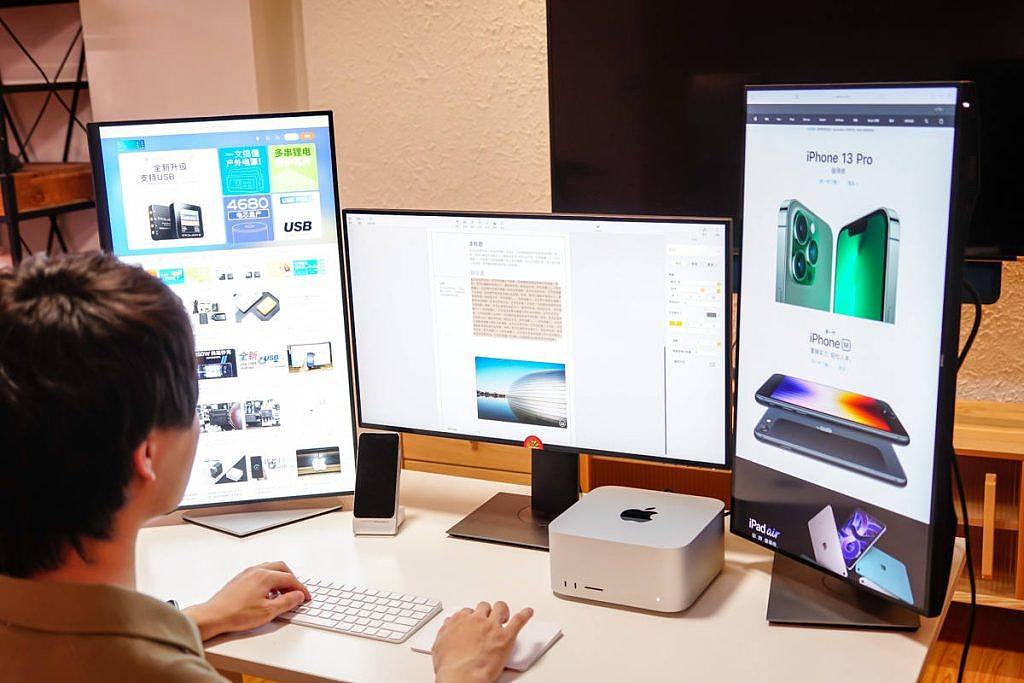 Mac Studio 开箱：三屏拓展，四个雷电4，能成为你的得力助手吗？-充电头网