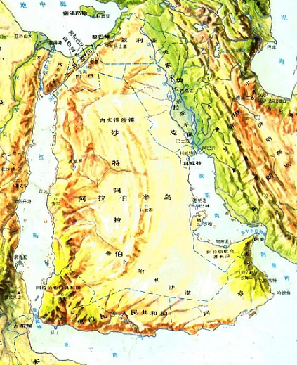 阿拉伯半岛是世界最大的半岛，约占地面积多少？ - 1