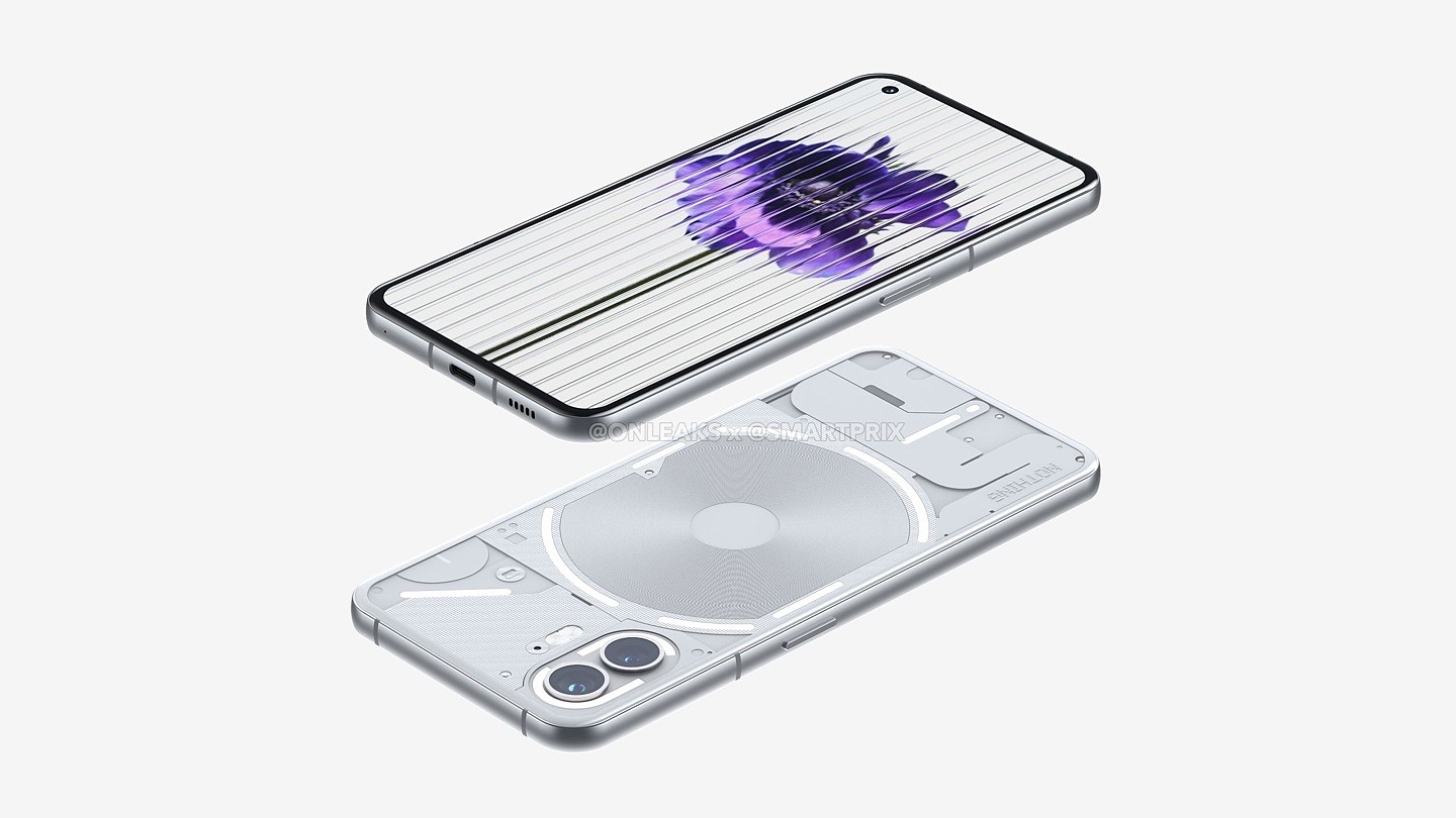 Nothing Phone (2) 手机渲染图曝光，依然采用透明背板设计 - 3