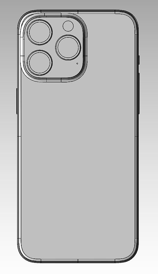 相机凸起 3.78 毫米，苹果 iPhone 15 Pro 手机更多 CAD 渲染图曝光 - 2