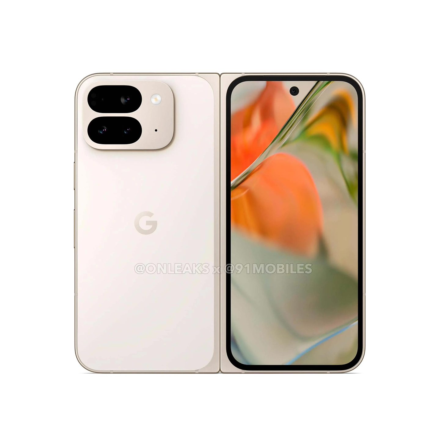 谷歌 Pixel 9 Pro Fold 折叠手机渲染图曝光：内屏 8.0 英寸、外屏 6.24 英寸 - 6