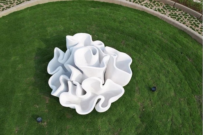 AICT使用回收混凝土3D打印了世界上第一个公园 - 12