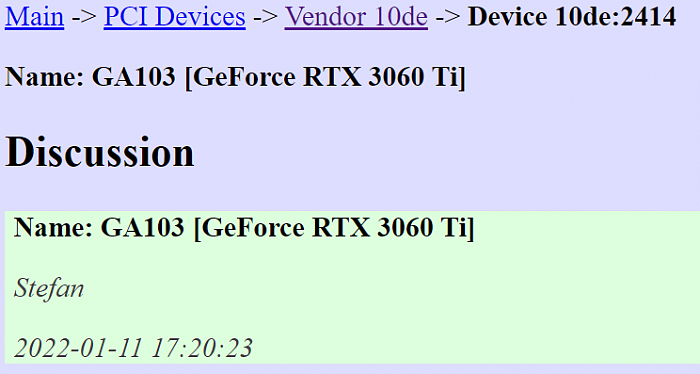 RTX 3060 Ti新版首曝：GA103核心、几个月没到货了 - 2