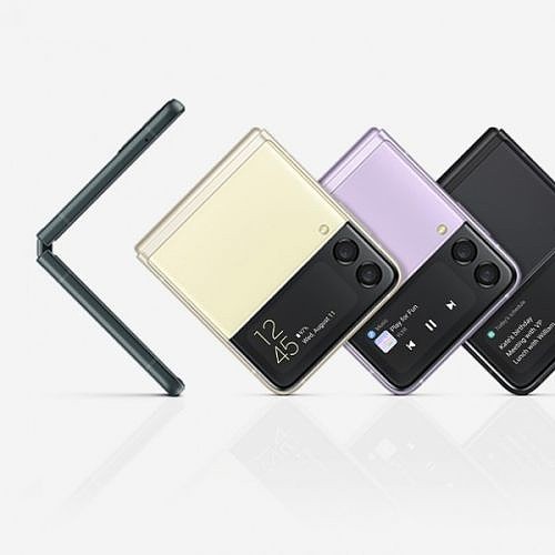 三星 Galaxy Z Flip 4 外观设计曝光：盖板上显示屏将会更大，提供多种配色 - 1