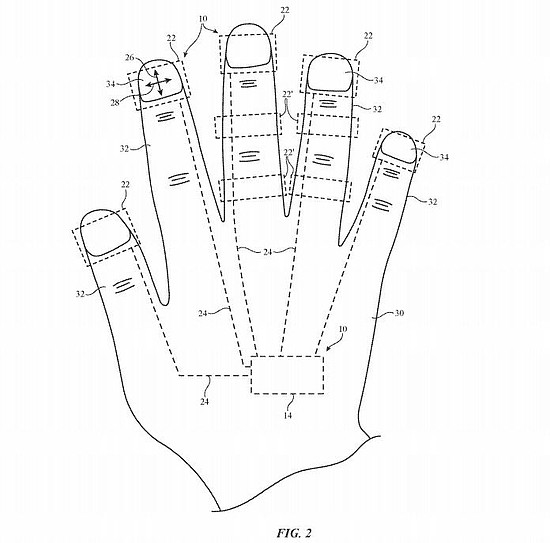 苹果申请VR指尖追踪设备专利：有点像手套 - 1