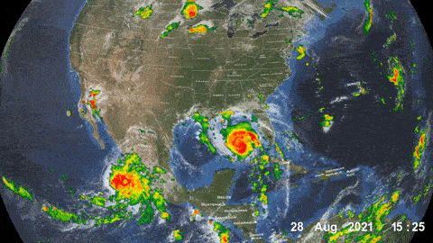 [动图]时隔16年美国新奥尔良再遇飓风“Ida” 破坏力惊人 - 1