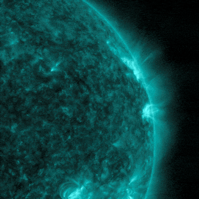 NASA太阳动力学观测站捕捉到不久前爆发M5.5级中级耀斑 - 1