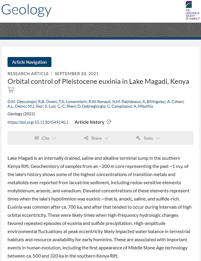 沉积物研究揭示更新世湖泊死水周期与地球轨道变化之间的联系 - 4