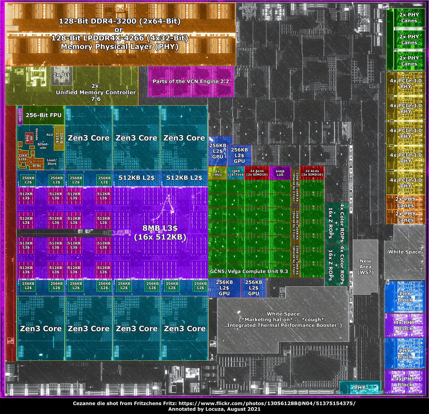 AMD 锐龙 R5-5600G APU 开盖核心照曝光：180 mm²，钎焊导热 - 4
