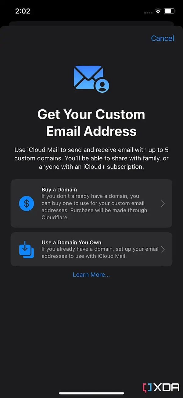 iOS 16中Apple Mail现允许购买自定义域名 - 2