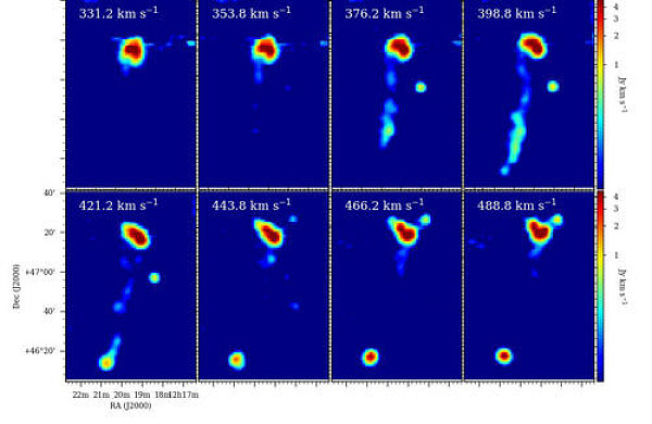 FAST望远镜在近邻星系中发现超长距离的气体吸积流 - 2