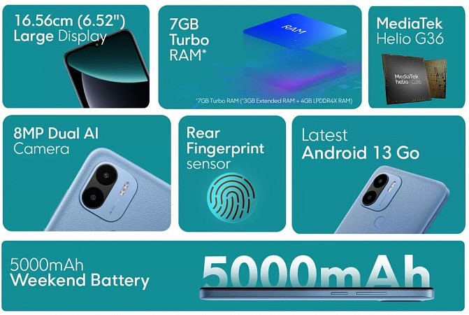 小米 Poco C51 手机发布：联发科 Helio G36 芯片、5000mAh 电池 - 4