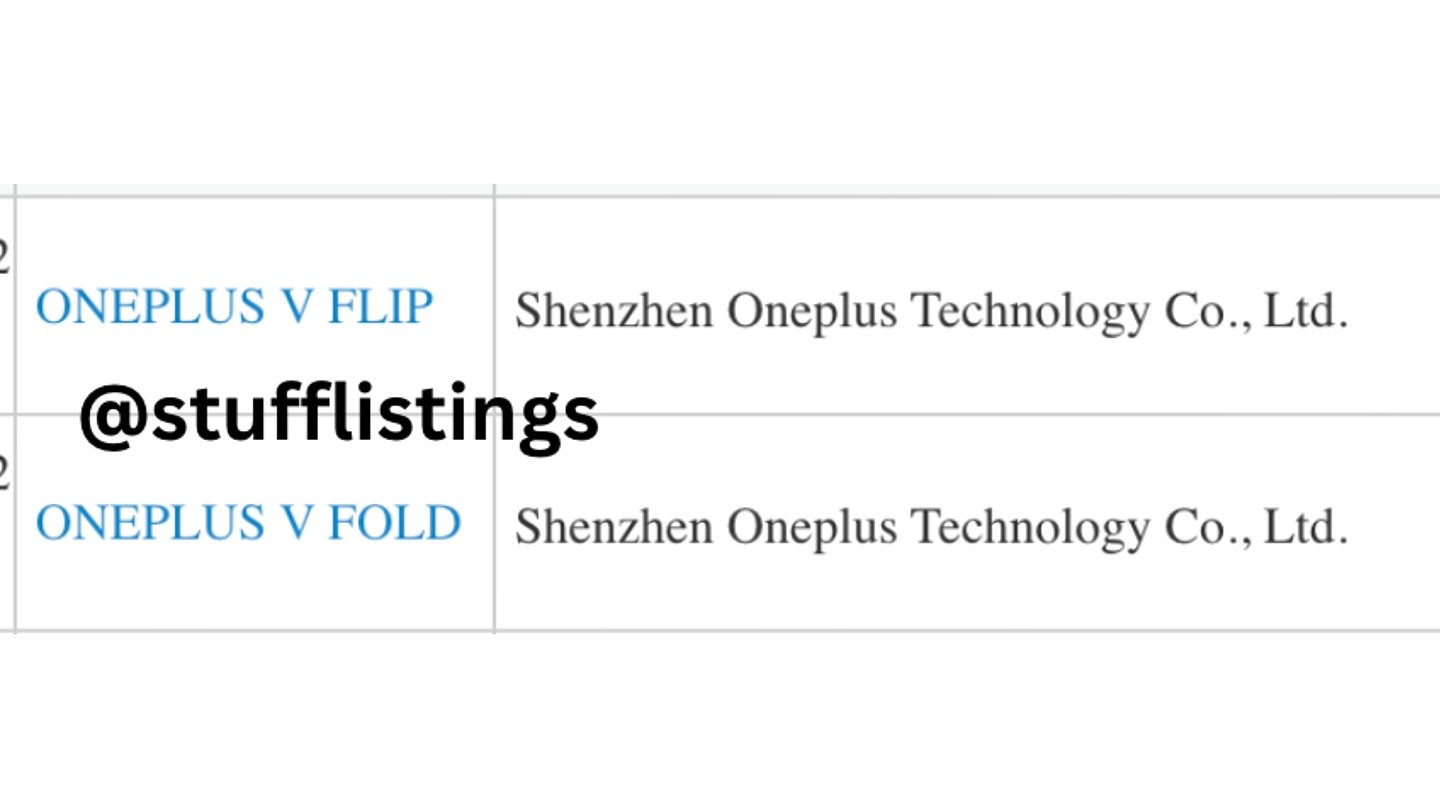 一加折叠屏手机正在路上，现已申请 OnePlus V Fold、OnePlus V Flip 商标 - 1