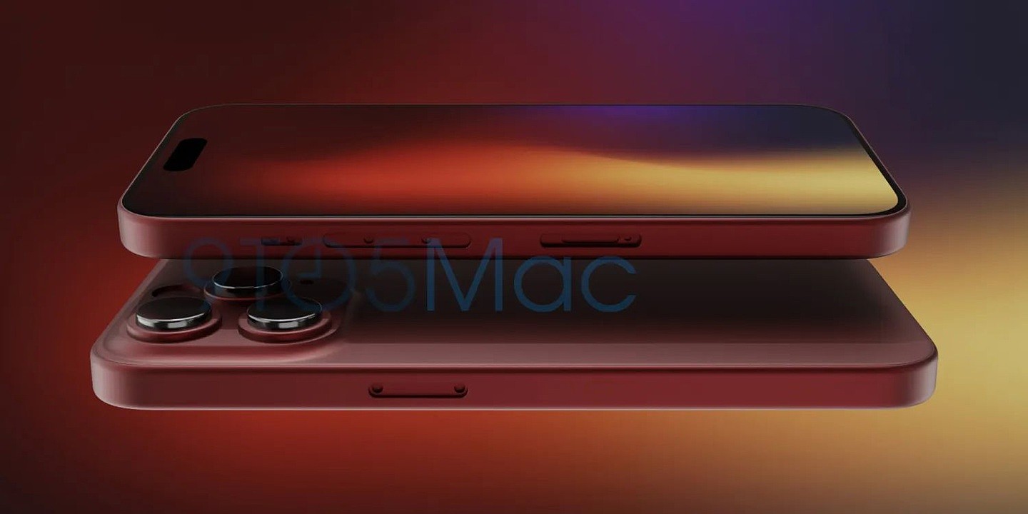 苹果 iPhone 15 系列手机配色首曝： Pro 将新增深红色版本，基础版还有粉色和浅蓝色 - 2