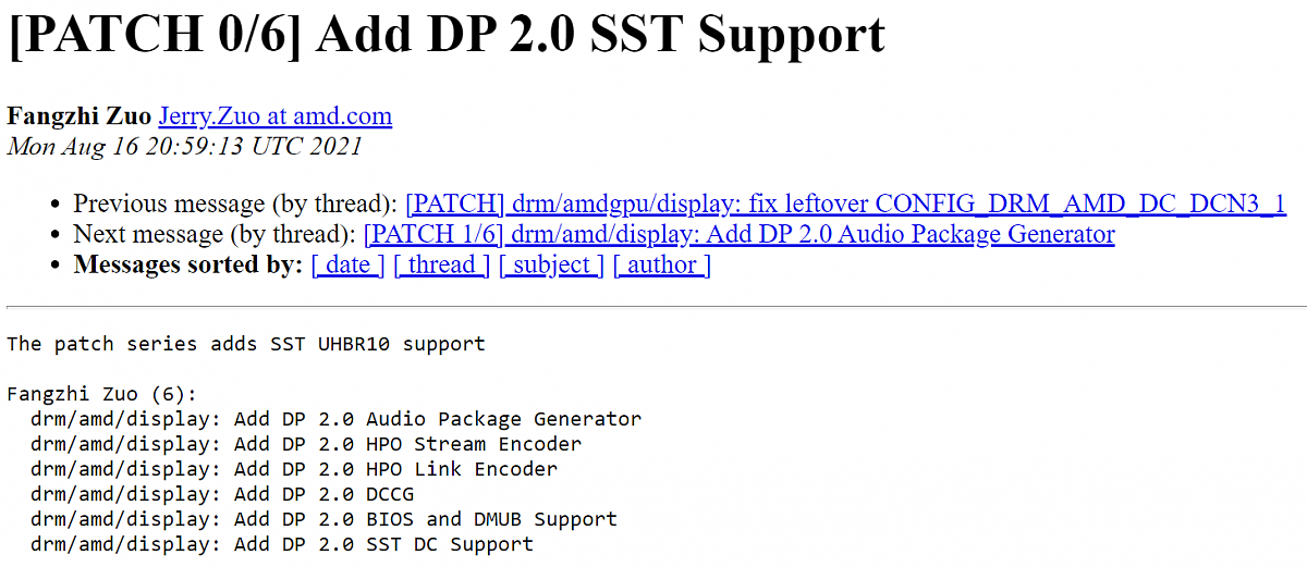 AMD RDNA3 显卡有望支持 DisplayPort 2.0 接口 - 1