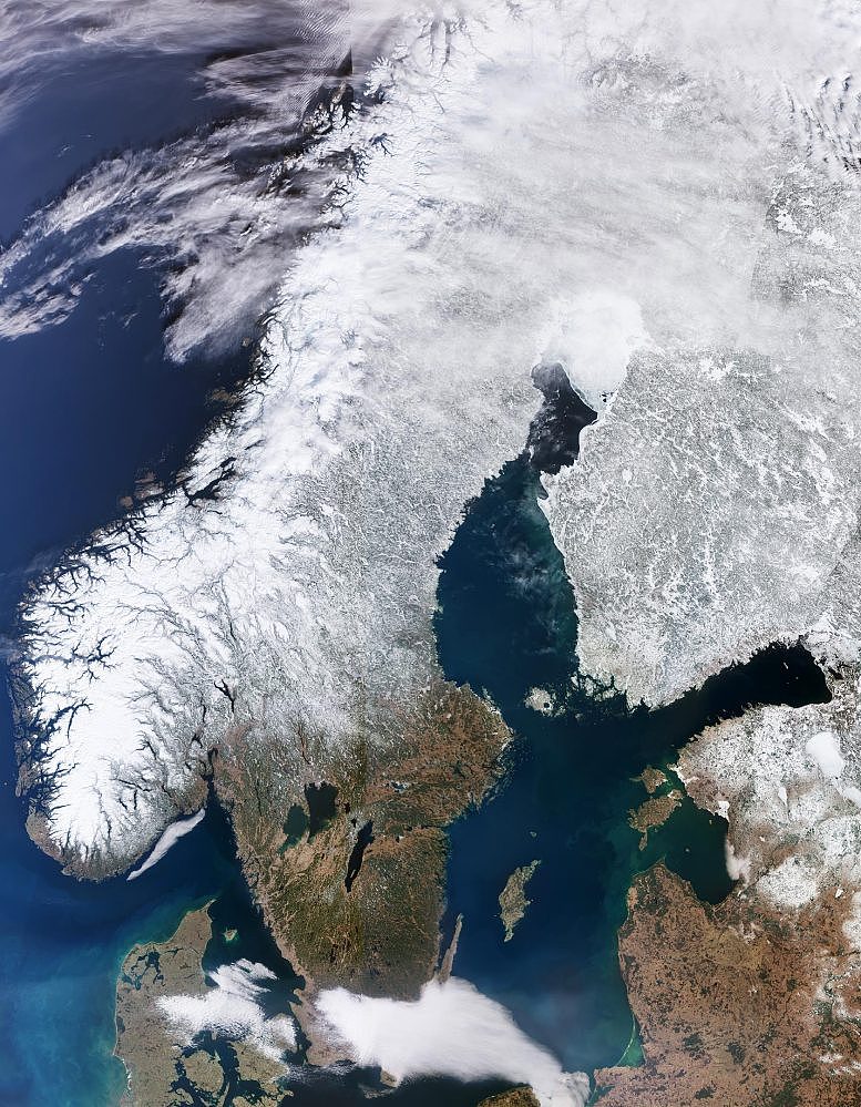 哥白尼哨兵3号《太空探索地球》系列：斯堪的纳维亚半岛 - 1