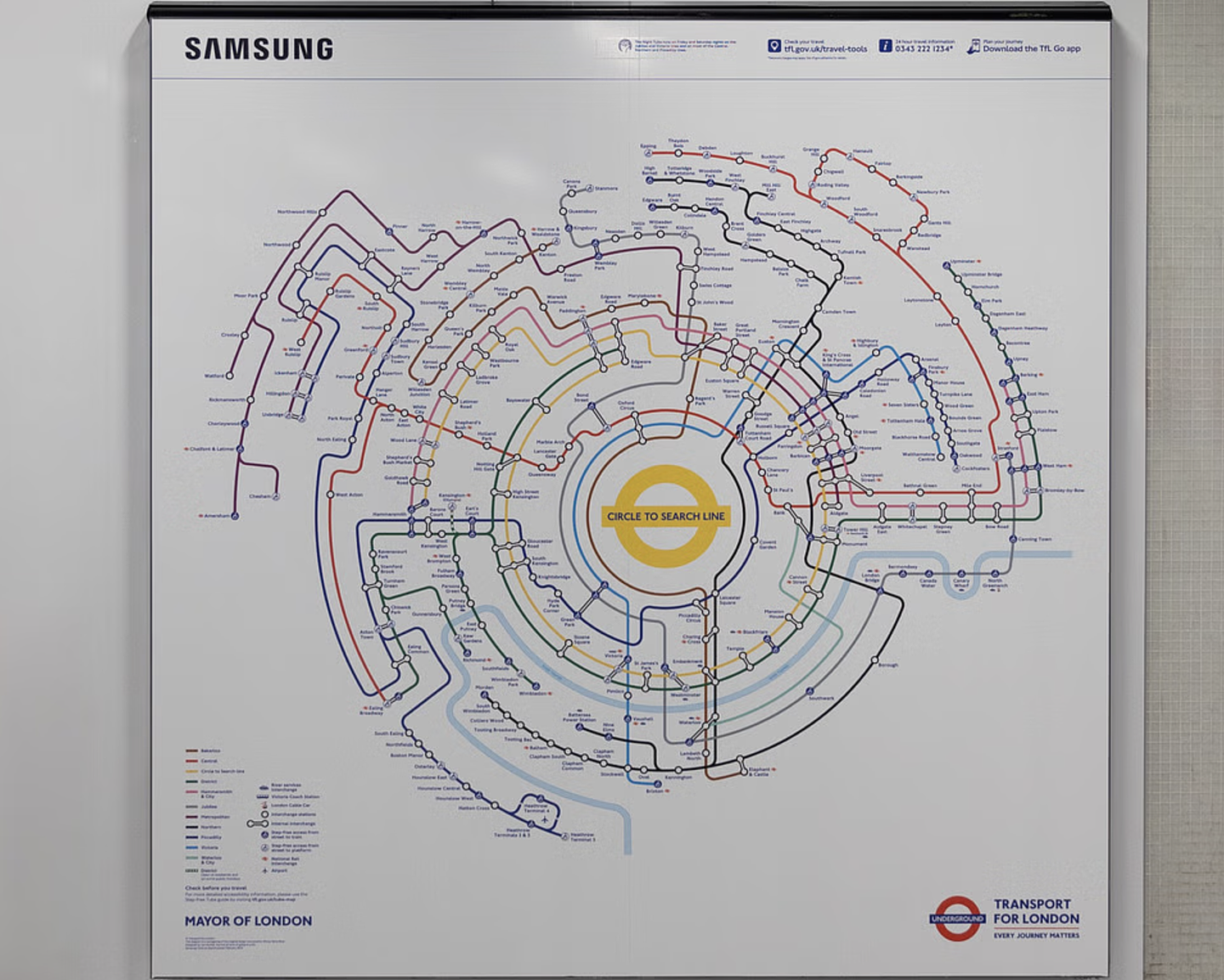 三星利用伦敦地铁巧妙宣传 Galaxy S24 手机“即圈即搜”功能 - 3