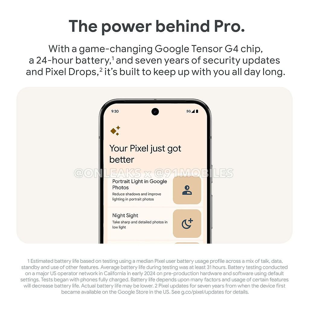 谷歌 Pixel 9 系列手机宣传物料曝光：主打 Gemini AI、12/16GB 内存、7 年安全更新 - 10