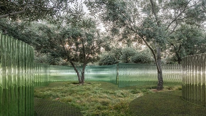 Apple Park将设“海市蜃楼”艺术品：400多根玻璃圆柱组成 - 1