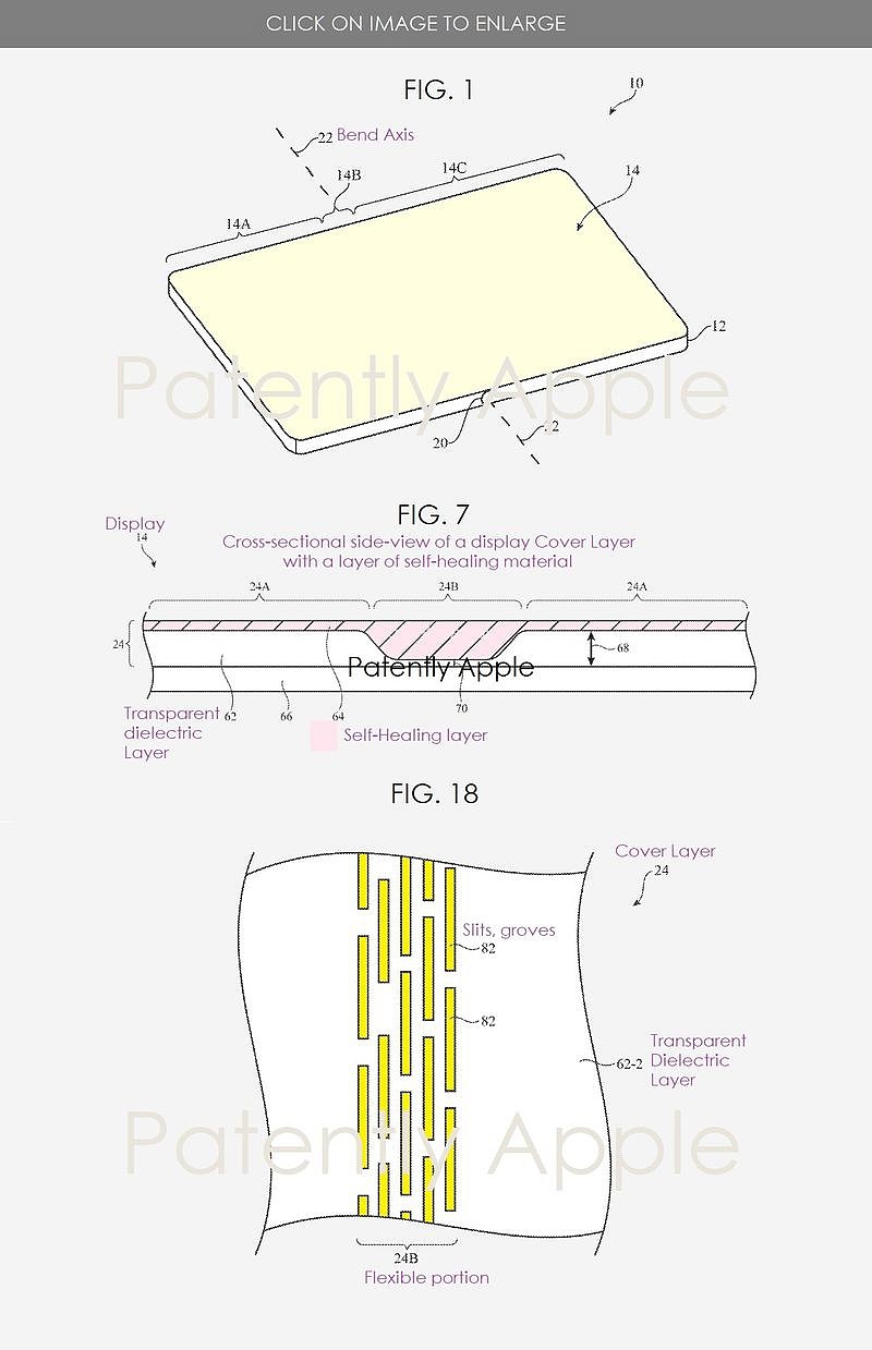 折痕可自愈，苹果获可折叠手机新专利 - 2