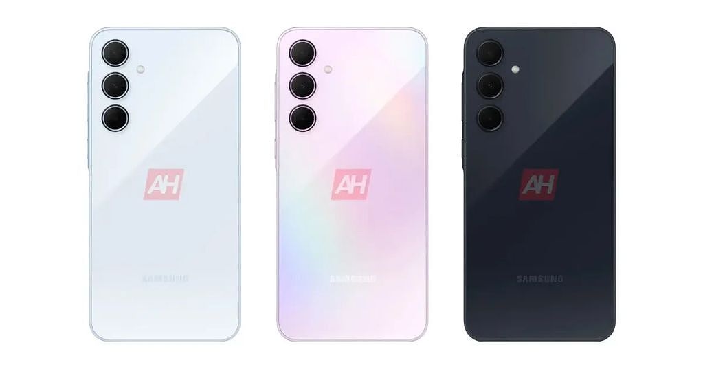 三星 Galaxy A35 手机渲染图曝光：3 种颜色 - 1