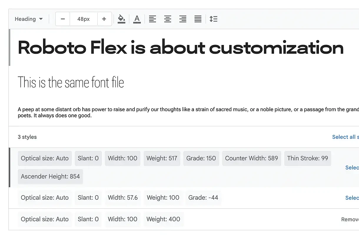 Google推出Roboto Flex可变字体：用户可灵活调整样式 - 2