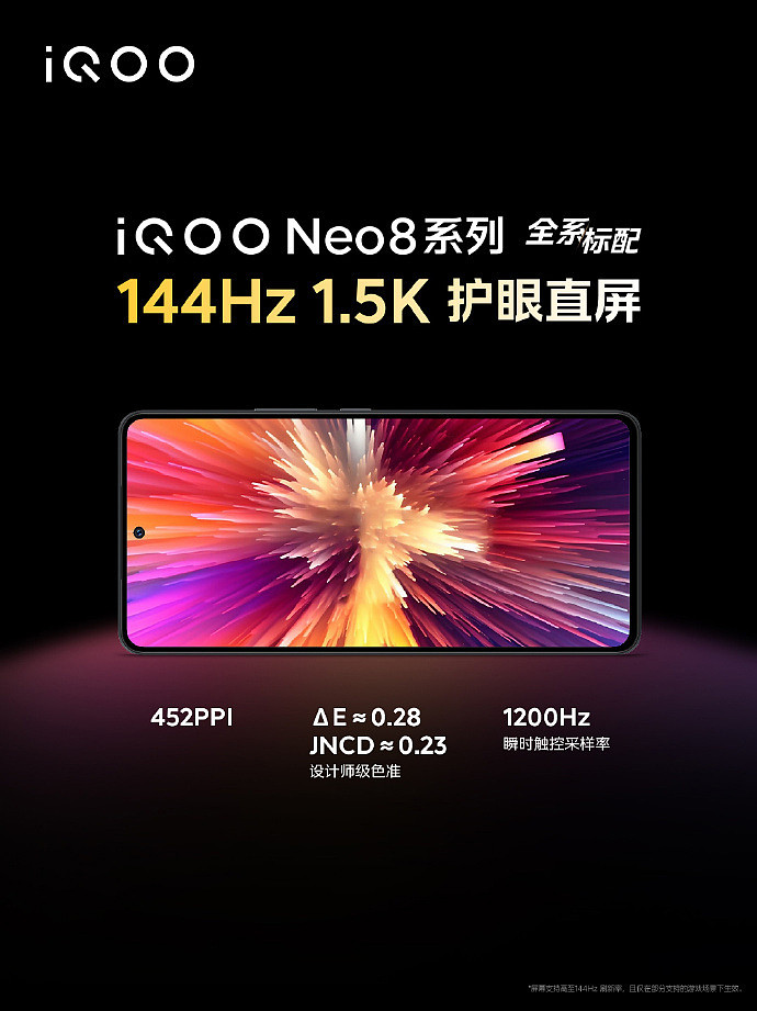 京东补贴 200 元 + 换新补贴 200 元：iQOO Neo8 系列手机首发狂促 - 2