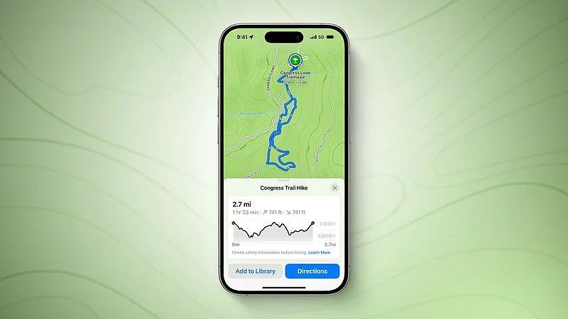 63 个美国国家公园数千条远足路线，苹果 iOS 18 为驴友带来“徒步旅行”功能 - 1