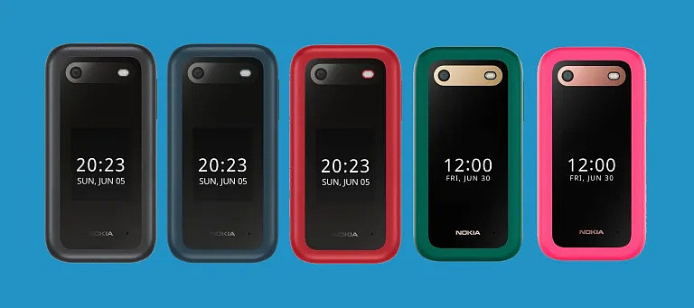 粉色和绿色版诺基亚 2660 Flip 手机曝光 - 1