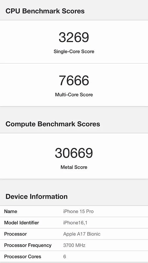 苹果 iPhone 15 Pro / Max 手机最新跑分破纪录：A17 Pro 单核 2999，多核 7779 - 5