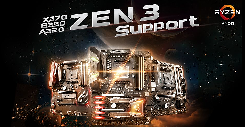 微星宣布 5 月中旬发布新 BIOS，300 系列主板支持 AMD Zen3 架构处理器 - 1