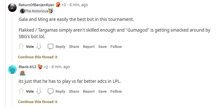 Reddit热议RNG击败G2：GALA这么强是因为他要和LPL更强的AD比赛 - 8