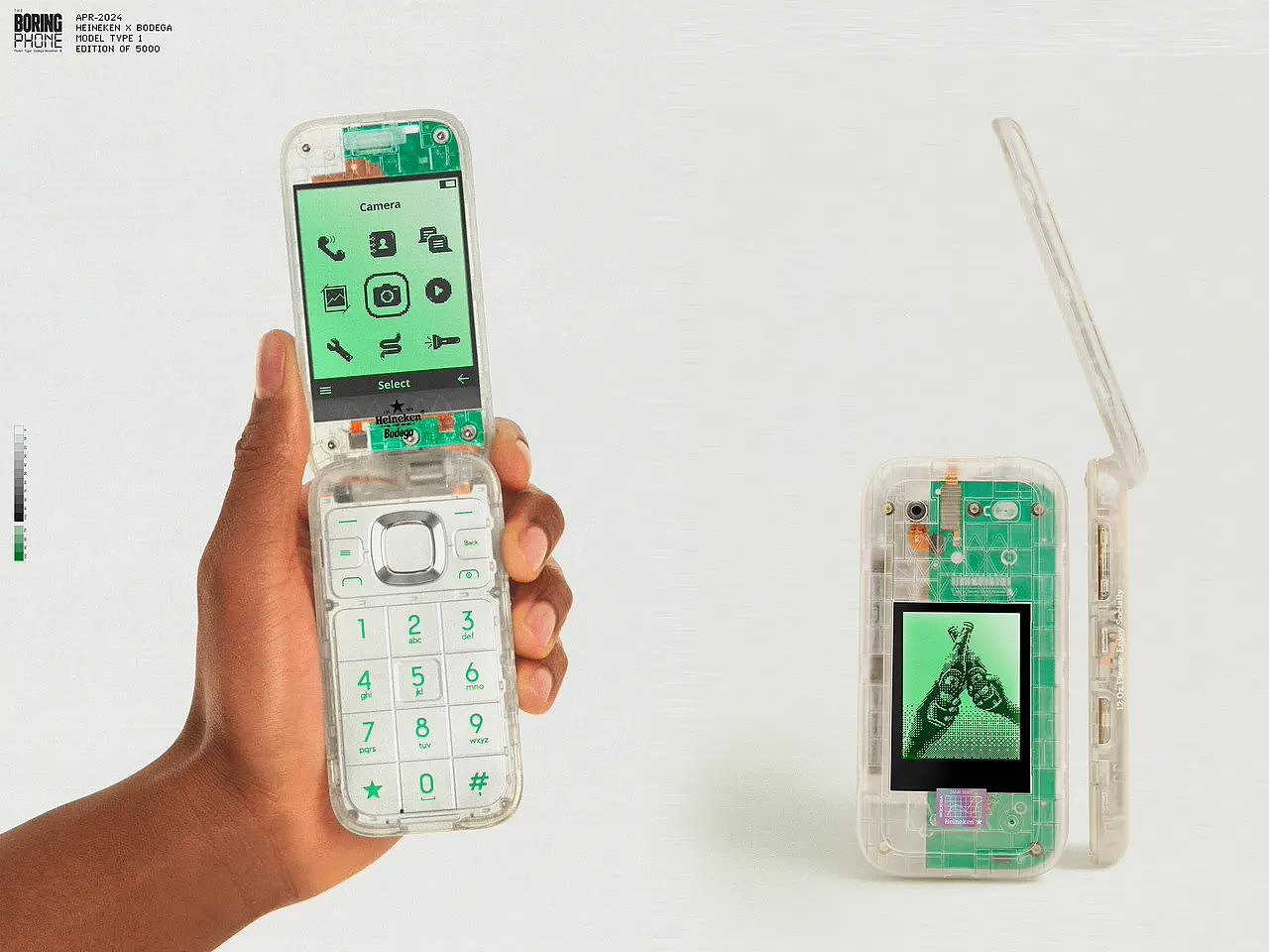 HMD 和喜力推出“无聊手机”：采用透明外壳，主打怀旧风 - 2