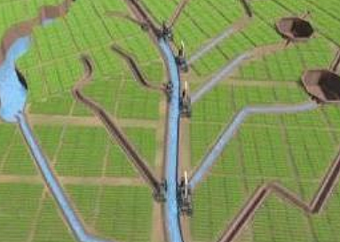白起渠的原理解析：树桩阻拦河水实现低河水淹鄢城 - 1