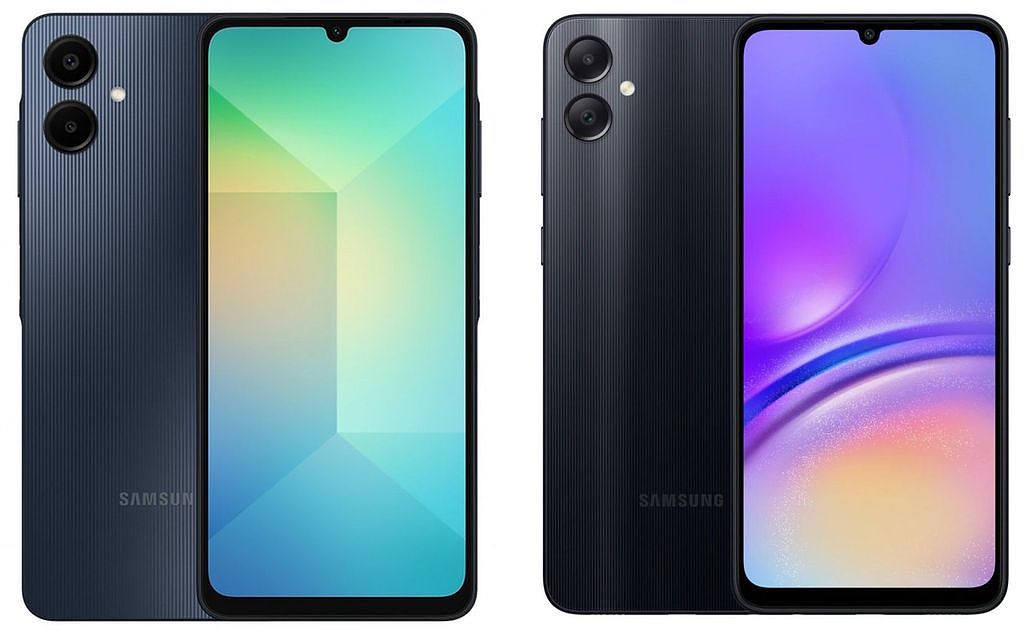 三星 Galaxy A06 手机渲染图再曝光：银、黑两种颜色，联发科 Helio G85 芯片 + 6GB 内存 - 1