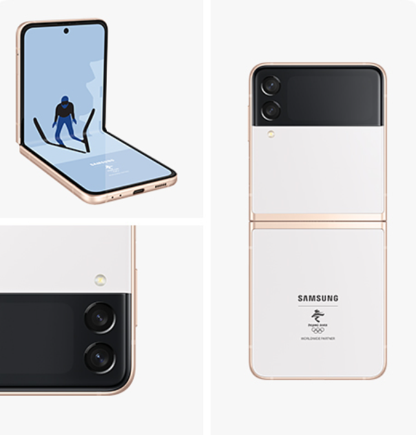 三星 Galaxy Z Flip3 5G 奥运纪念版上架：北京 2022 冬奥特别“冬梦白”配色，售价 7999 元 - 6