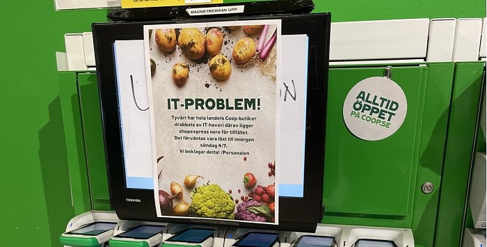 受黑客攻击后 瑞典大型连锁超市开始逐步恢复营业 - 1